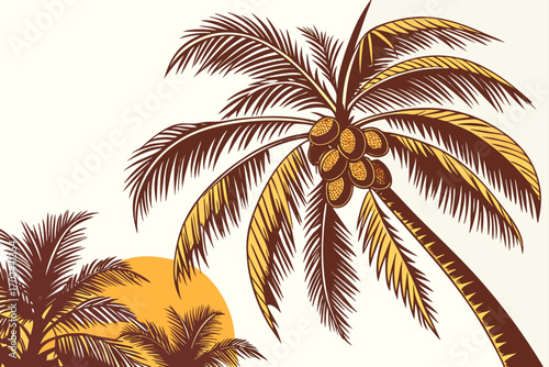 palm tree vector illustration