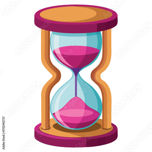 Classic Sand Timer Illustration