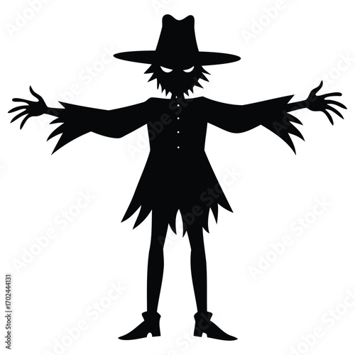 Scarecrow Farm Silhouette