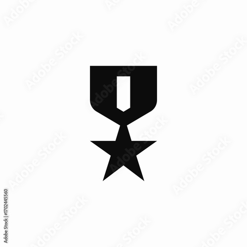 army medal icon sign vector