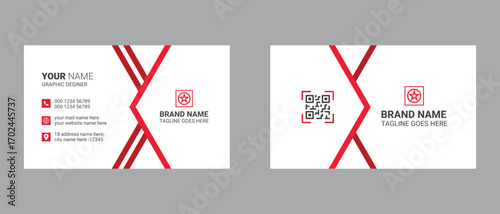 double sided business card template design. and visiting card design.