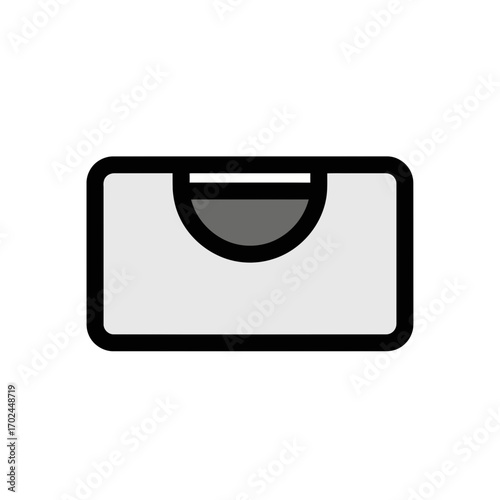 Isolated level displays balance in calibration scene background vector design
