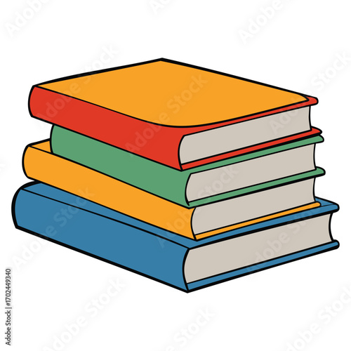 Stack of Books Illustration
