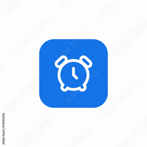 alarm clock icon sign vector