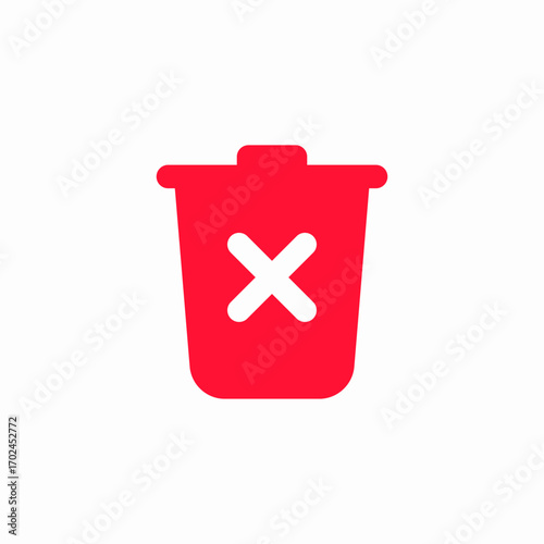 delete forever icon sign vector