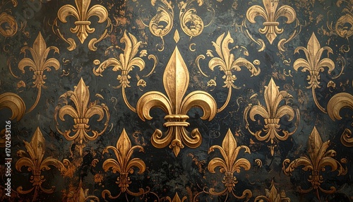 Fleur-de-lis wallpaper, regal texture v2