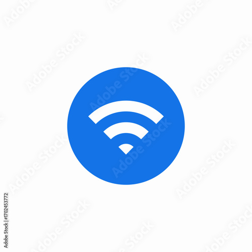 wifi switch button icon sign vector