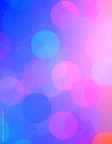 Vibrant bokeh in cool and warm tones