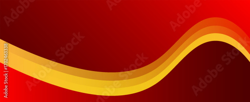 Red line with wave architecture futuristic background minimal concept vector illustration subtle design