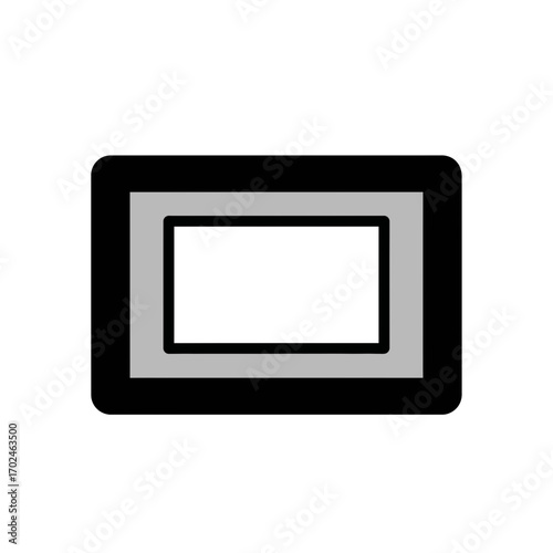 Abstract rectangle displays outline shape vector design graphic