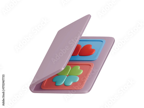 weeding album icon 3d illustration render