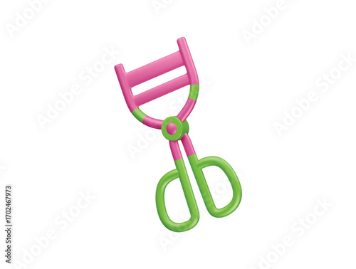 eyelash curler icon 3d illustration render