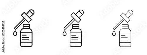Serum icon, outline sign, linear symbols