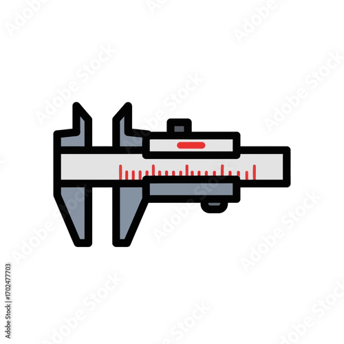 Caliper measures length precisely in workshop technical setting