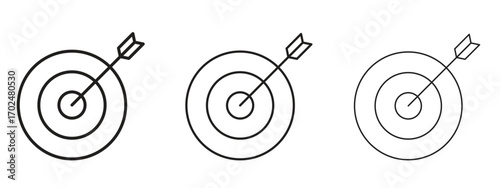 Goalfor banner and packaging design Vector illustrationsnting icon, outline sign, linear symbols