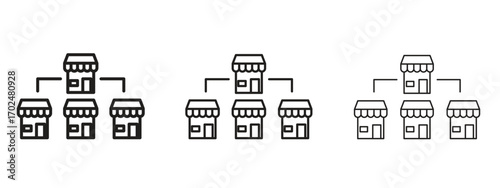 Franchise icon, outline sign, linear symbols