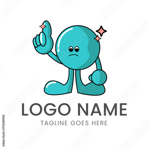 A sad, teal-colored cartoon character with a round body and a raised finger, expressing a feeling of being left out or misunderstood.