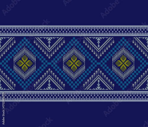 geometric ethnic pattern vector design