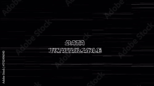 Data Unavailable Text simple videos