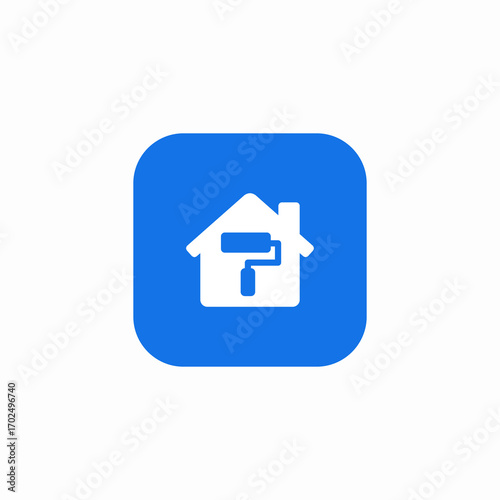 house painting icon sign vector
