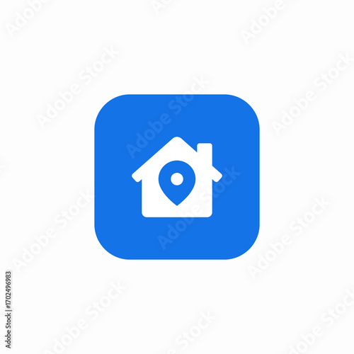 real estate location icon sign vector