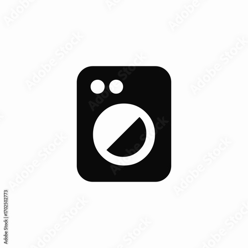 laundry washing machine icon sign vector