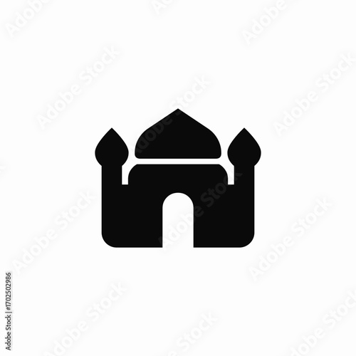 mosque islam icon sign vector