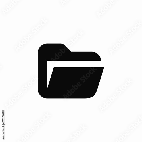 open folder icon sign vector