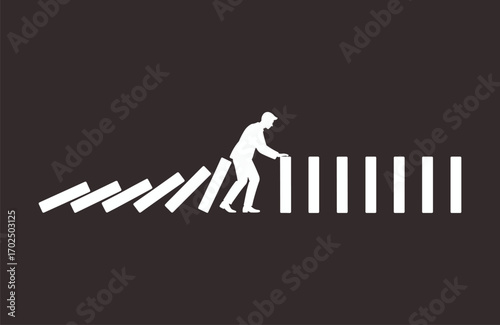 Business resilience, overcoming adversity, persistence strength, stopping challenges, determination, leadership stability, motivational struggle, power fight, endurance drive, growth success path