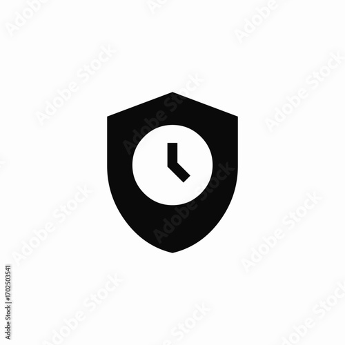 temporary protection icon sign vector