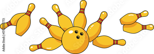 a bowling ball crashing into pins creating chaos