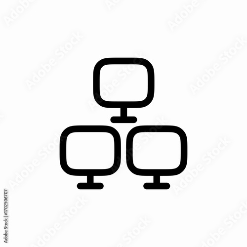 computers local connection icon sign vector