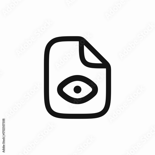 file view eye icon sign vector