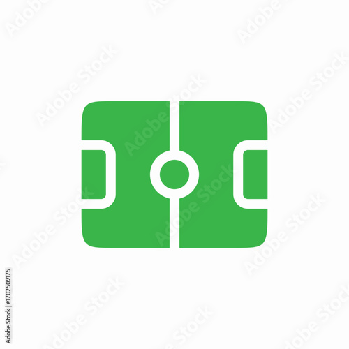 soccer football field icon sign vector
