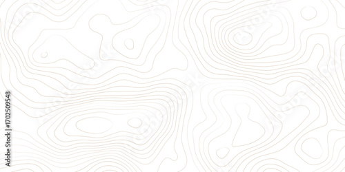 Abstract black and white topographic contours lines of mountains. Topography map art curve drawing. vector illustration.