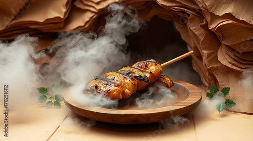 lamb chops on a grill