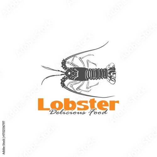 Lobster for Seafood Restaurant logo design vector. Lobster logo template illustration