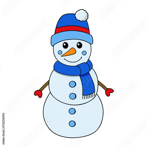 snowman with hat