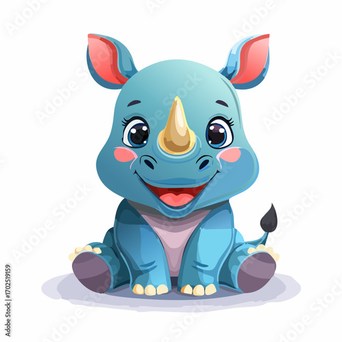 Niedliches Nashorn