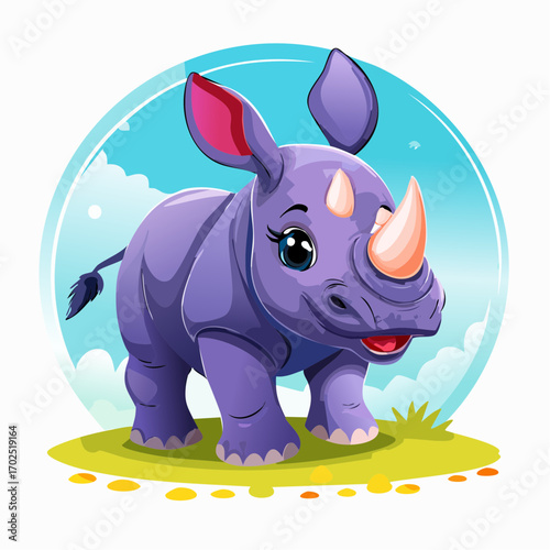 Niedliches Nashorn