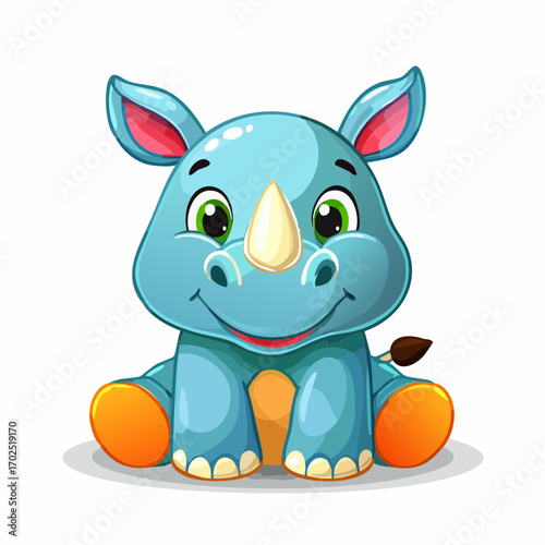Niedliches Nashorn