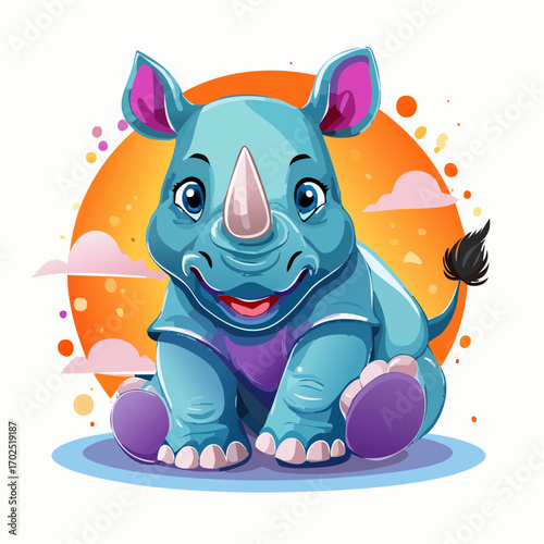 Niedliches Nashorn