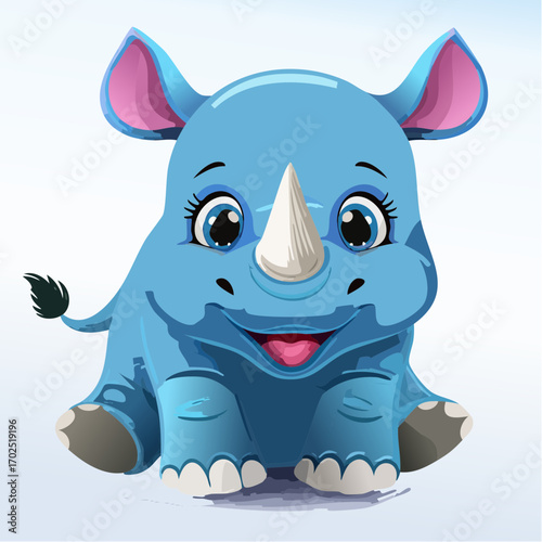 Niedliches Nashorn