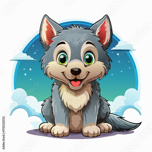 Niedliches Wolfsbaby