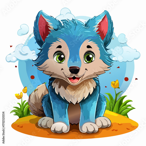 Niedliches Wolfsbaby