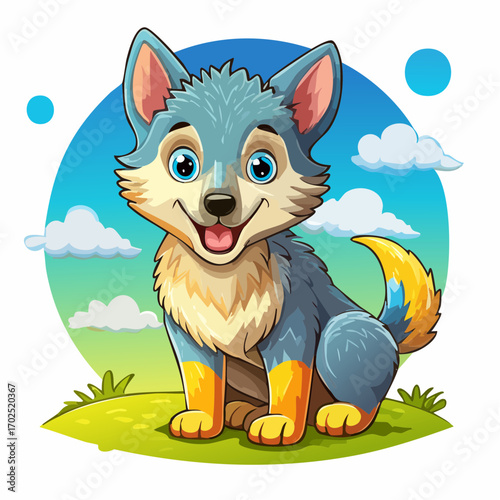 Niedliches Wolfsbaby