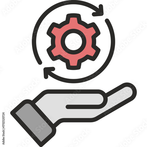 Operation flat icon. Operation icon suitable for web and mobile application.