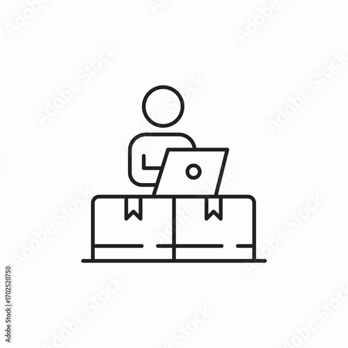 delivery control icon sign vector