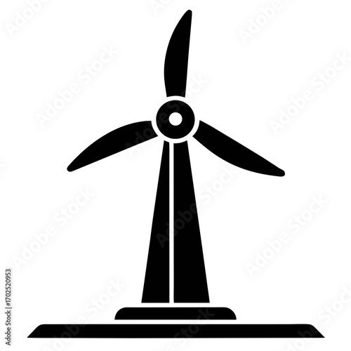 Symbole abstrait et énergétique de ventilateur avec pales de soleil et de fleur pour le concept d'entreprise