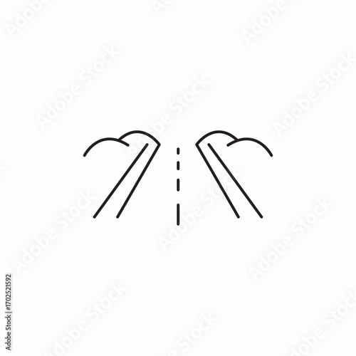highway road way icon sign vector